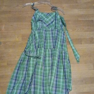 Green Plaid  MDress
